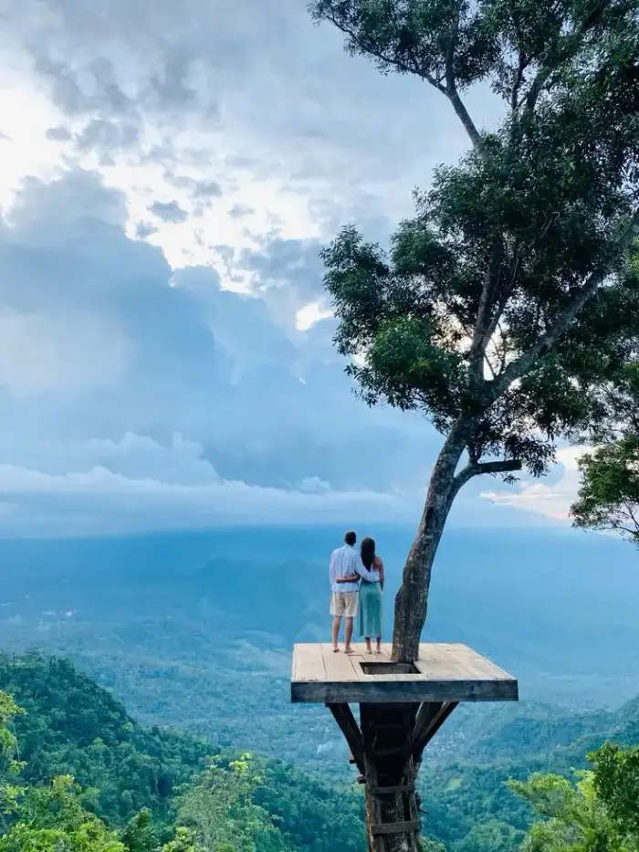 Costa del este de Bali desde arriba