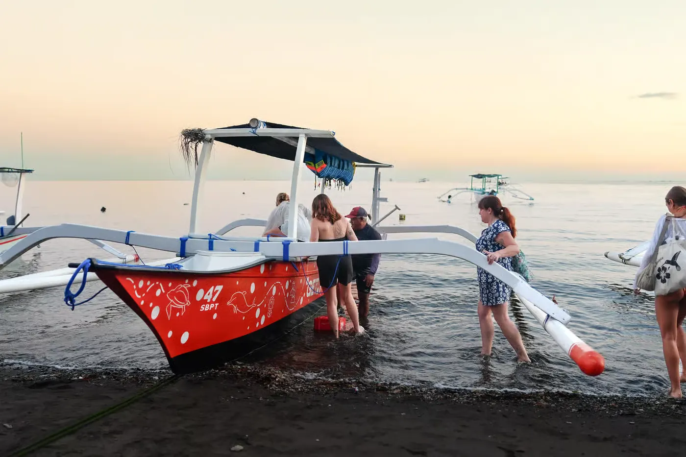 Delfines salvajes y barco privado en Lovina, Bali 3